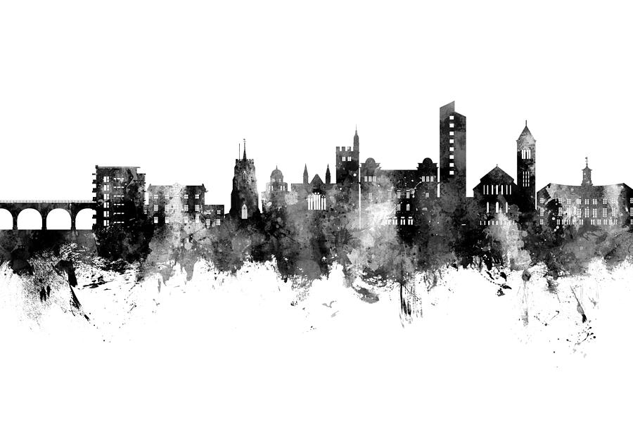 Watford England Skyline #97 Digital Art by Michael Tompsett - Fine Art ...