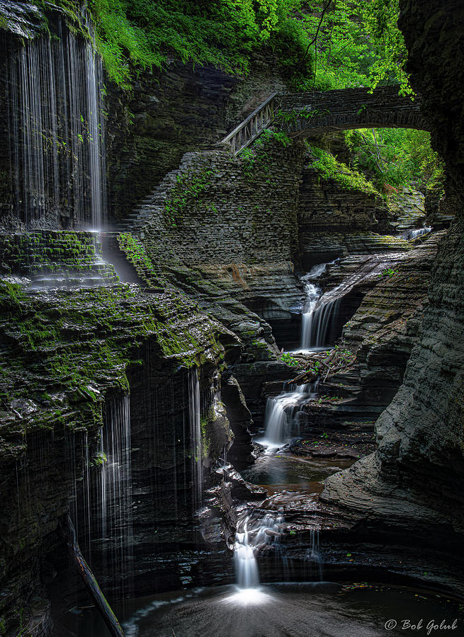 Watkins Glen Waterfalls Photograph by Robert Golub - Fine Art America