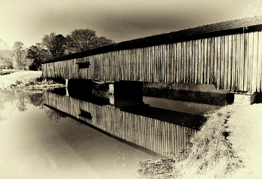 Watson Mill Covered Bridge 051 Old Time Photograph By George Bostian ...