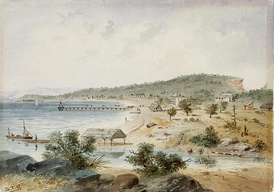 Watsons Bay Port Jackson, Sydney, C.1855 Samuel Thomas Gill Painting