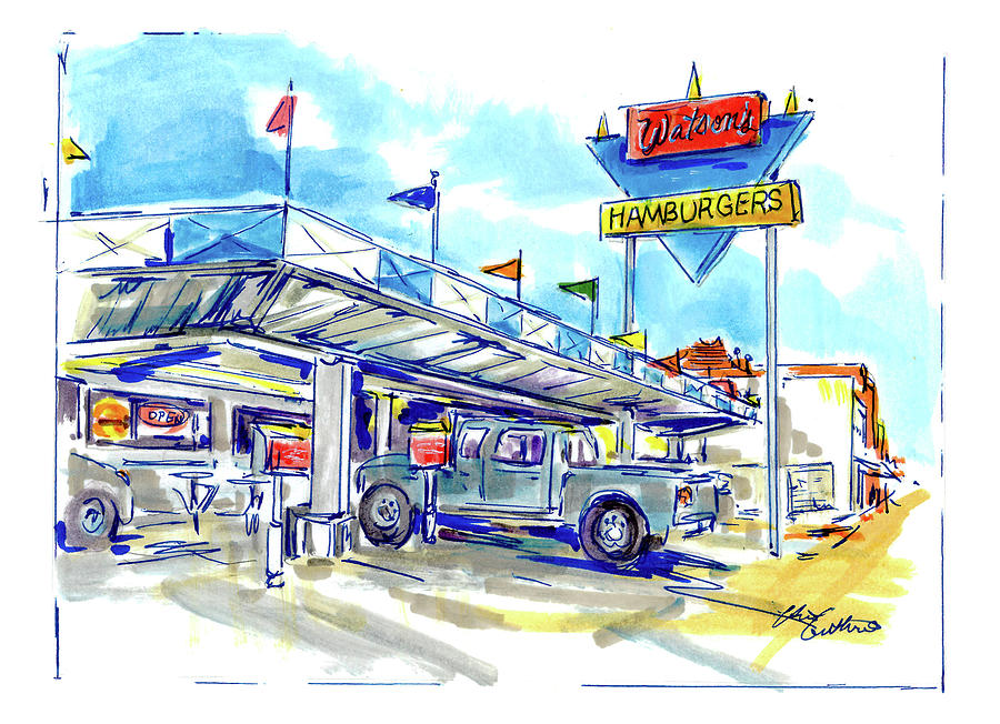 Watsons Drive In Denison Painting Painting