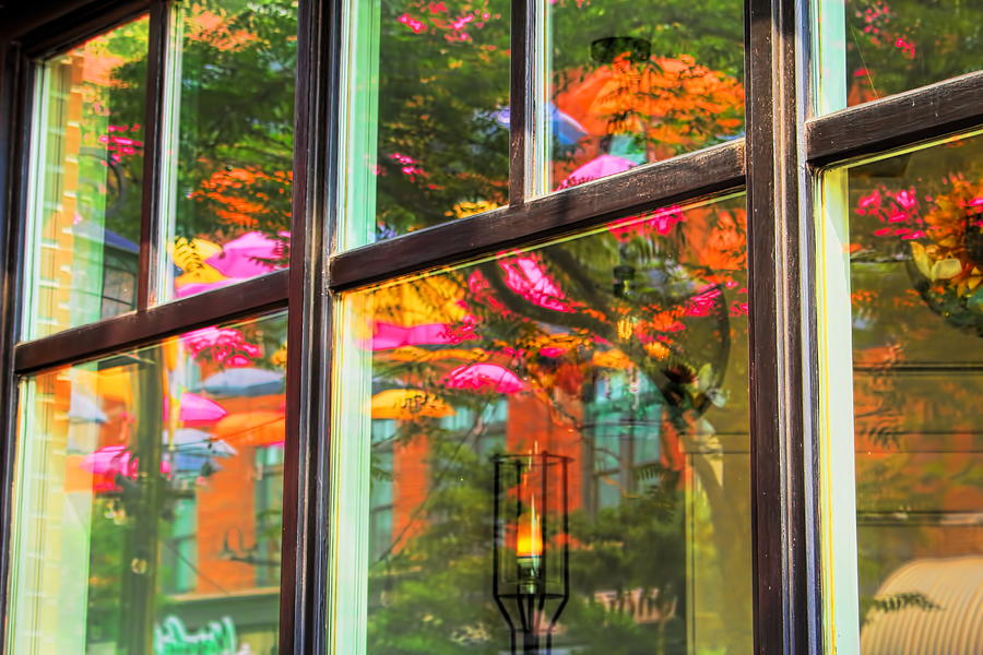 Wausau Umbrella Window Abstract Photograph by Dale Kauzlaric