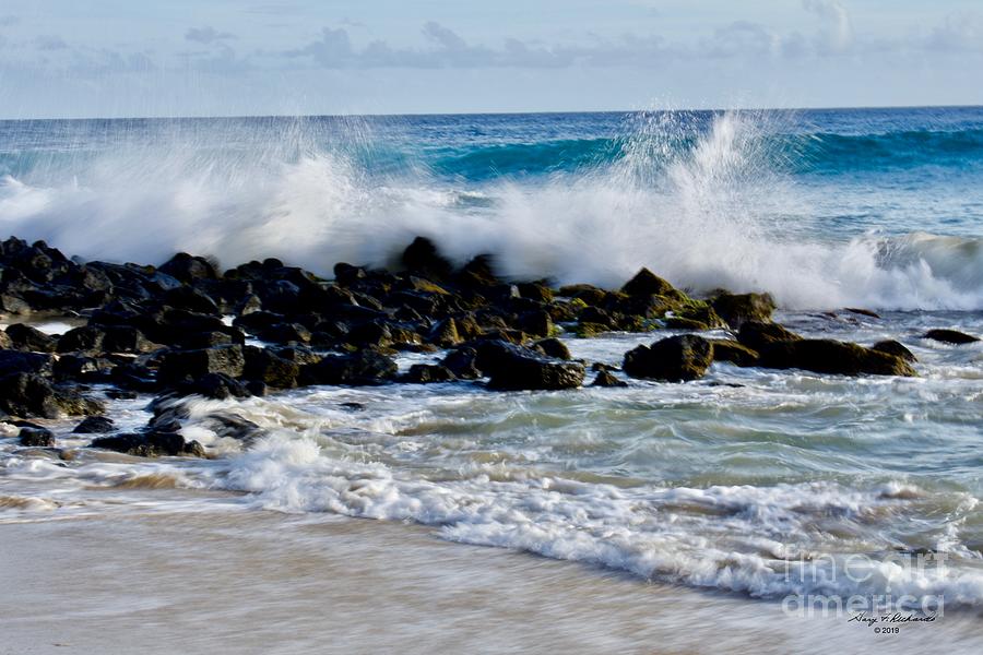 Wave Action Brenneckes Beach 1 by Gary F Richards Wave Action Brenneckes Beach 1 by Gary F Richards