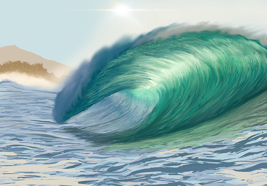 Wave Painting by Alan Conder