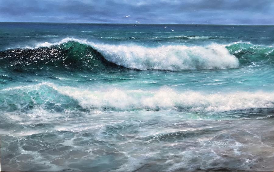 Wave Painting By Alexander Borisenko - Pixels