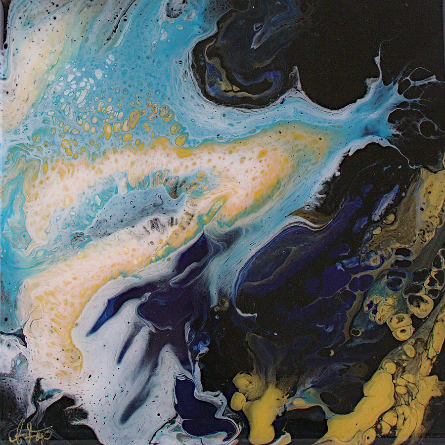 Wave Painting by Allison Fox