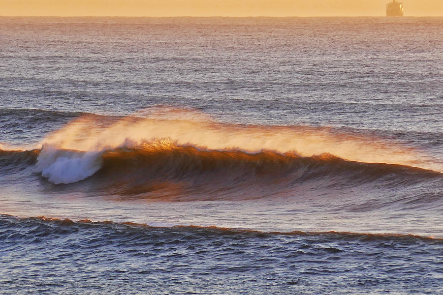 Wave Breaking in the Morning Sun Photograph by Jeremy Hayden