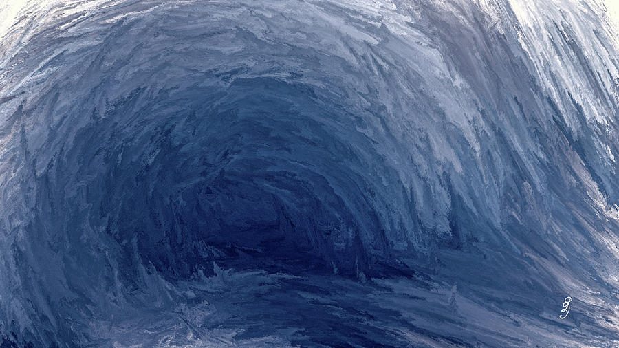 Wave-cave #l3 Digital Art by Leif Sohlman