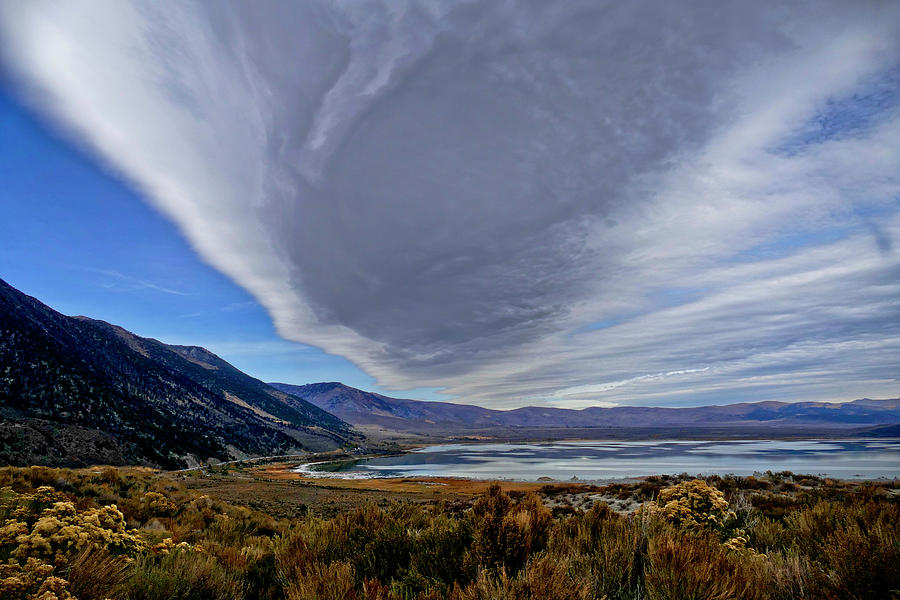 Wave Cloud Over Mono Lake Photograph by Neil Pankler