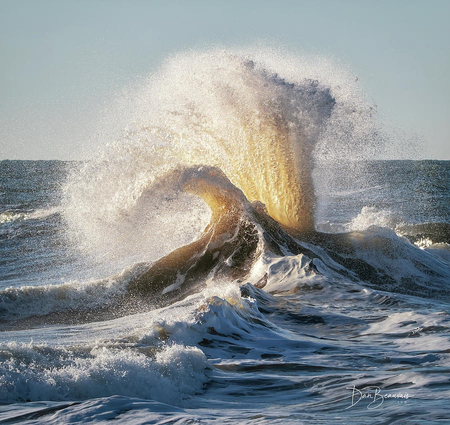 Wave Collision 6870 Photograph by Dan Beauvais