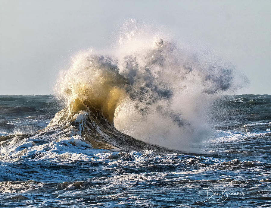 Wave Collision 9715 Photograph by Dan Beauvais