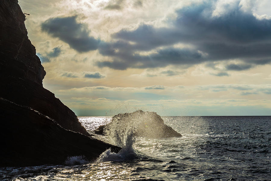 Wave crashing on rocks Photograph by Fabiano Di Paolo