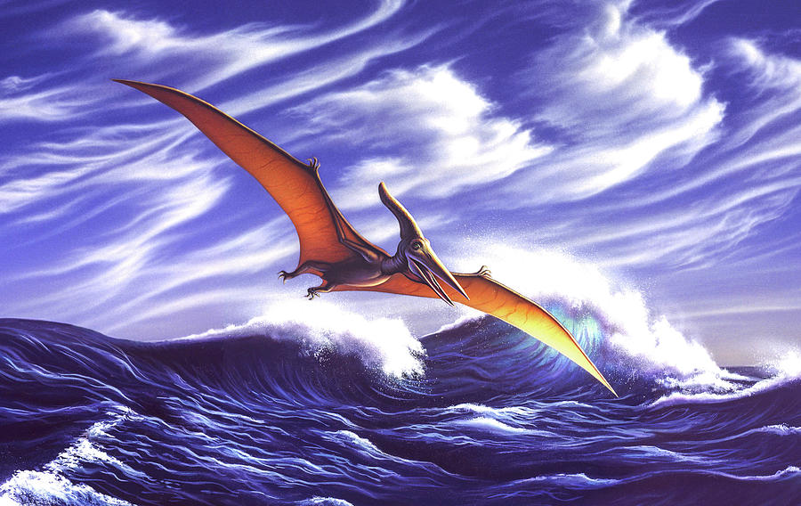 Jurassic World Painting - Wave Flyer by Jerry LoFaro
