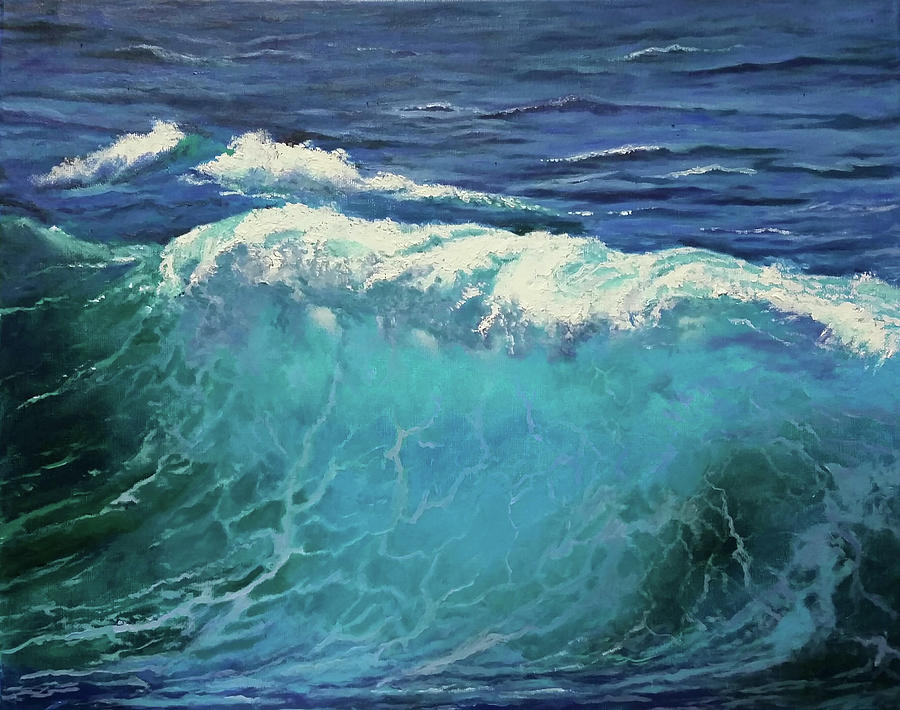 Wave Lightning Painting by Timothy Williams - Pixels