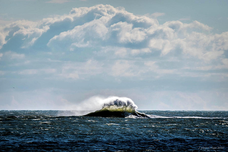 Wave, Little Gull Bank, Atlantic Ocean, Maryland Photograph