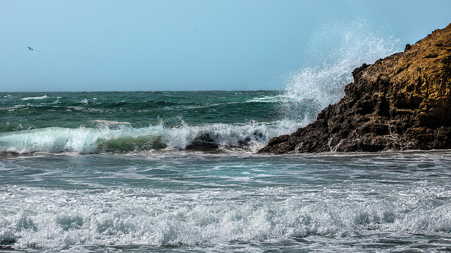 Wave Meets Rock Photograph by Nicholas McCabe