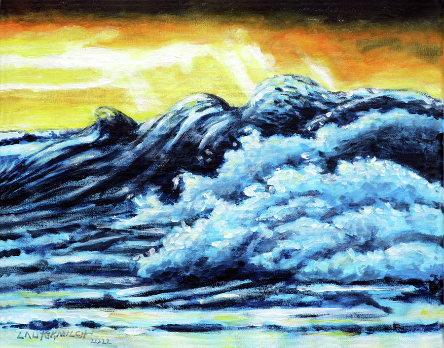 Wave One Painting by John Lautermilch