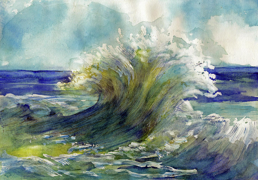 Wave Painting by Randy Sprout