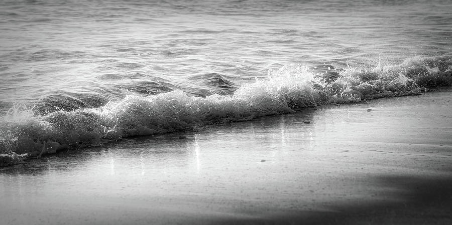 Wave Reflections Black and White Photograph by Debra and Dave Vanderlaan