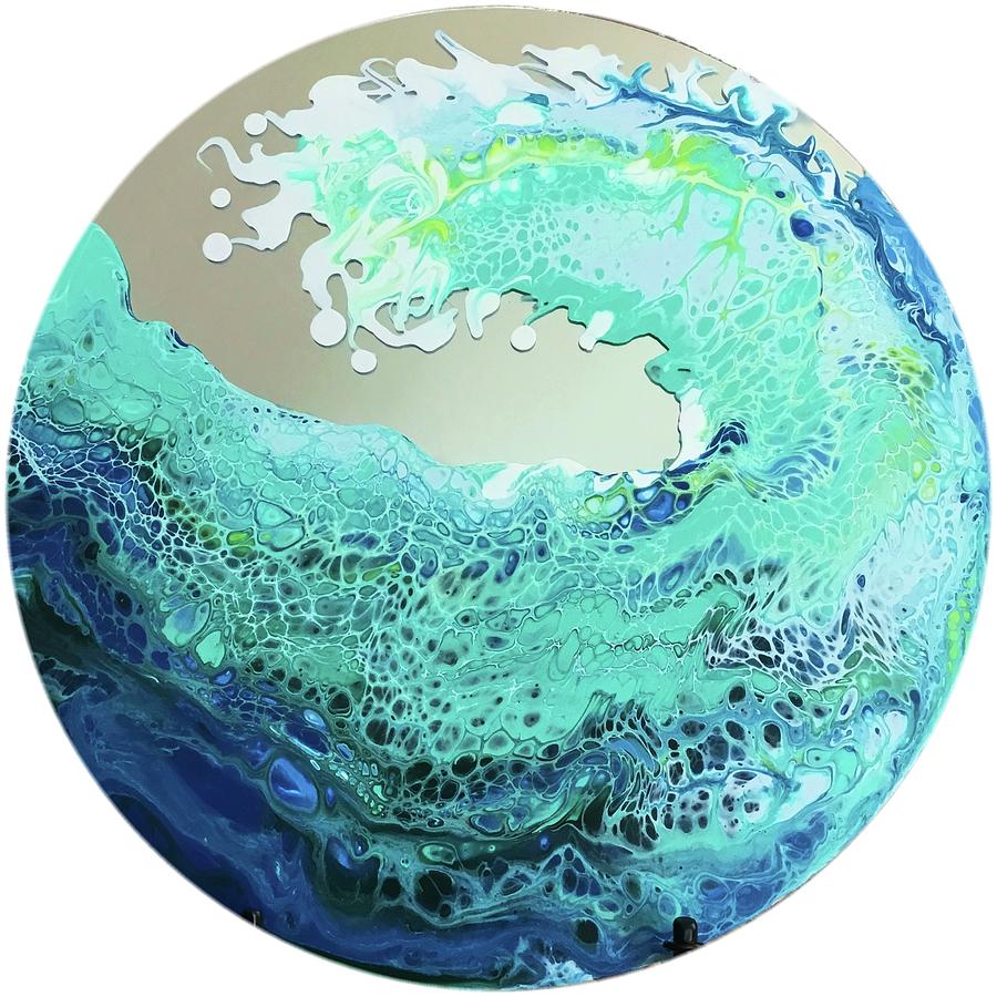 Wave Reflections Painting by Lynee Sapere