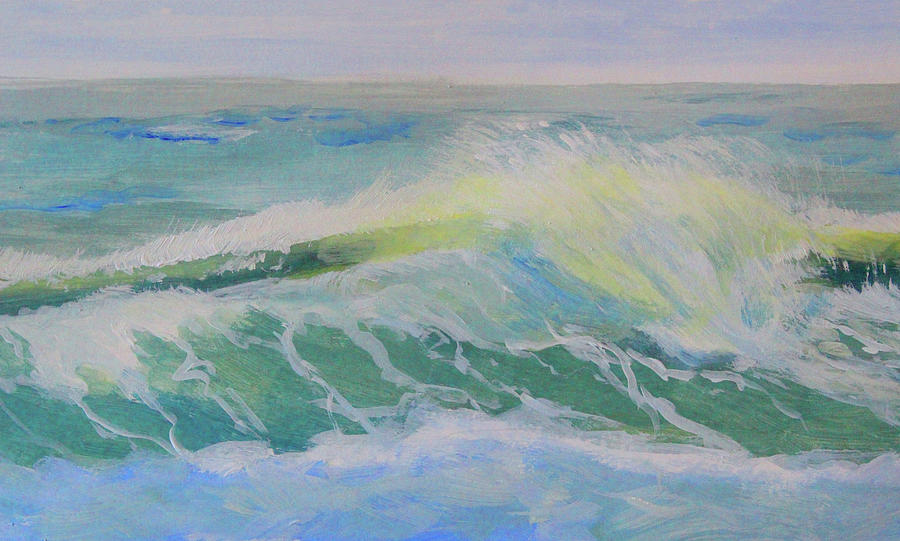 Wave Spill Painting by Nancy Merkle