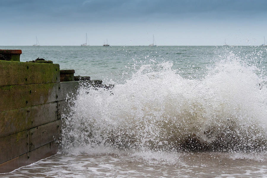 Wave splash Photograph by Andrew Lalchan