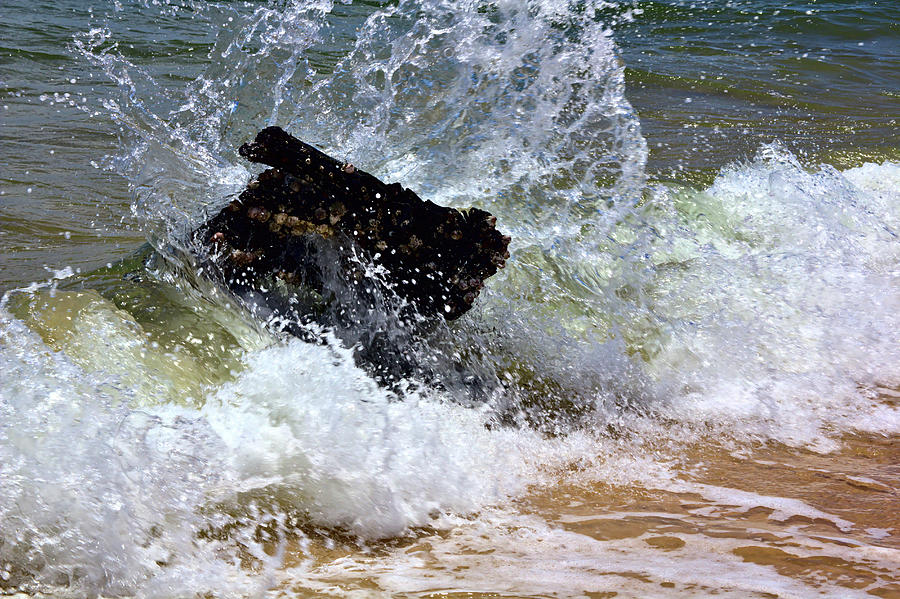 Wave Splash Photograph by Jeremy Hayden