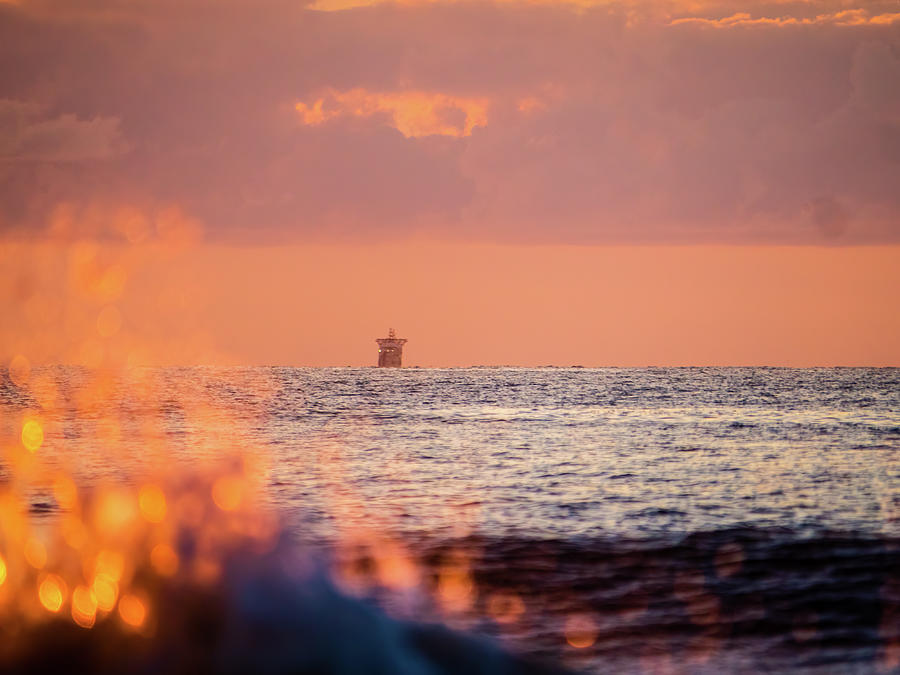 Wave Splash Sunrise Photograph by Rachel Morrison