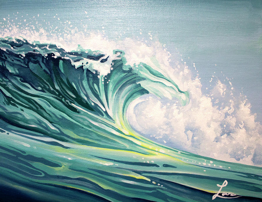 Wave Study III Painting by William Love