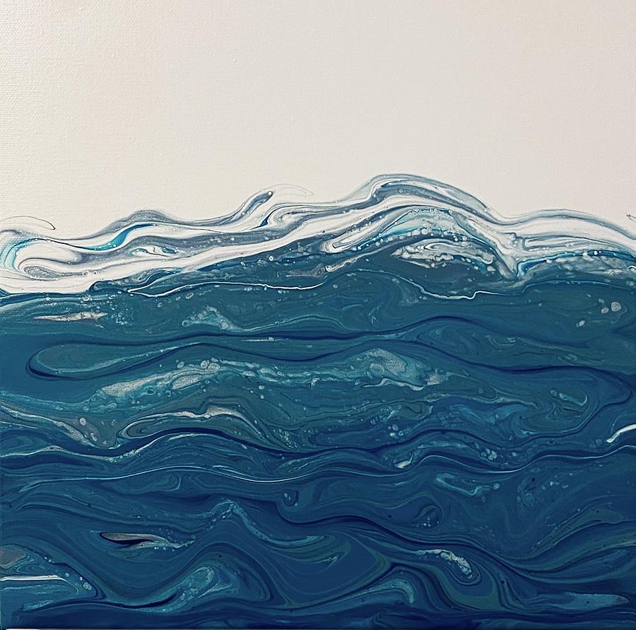 Wave Swirl  Painting by Robin Smith