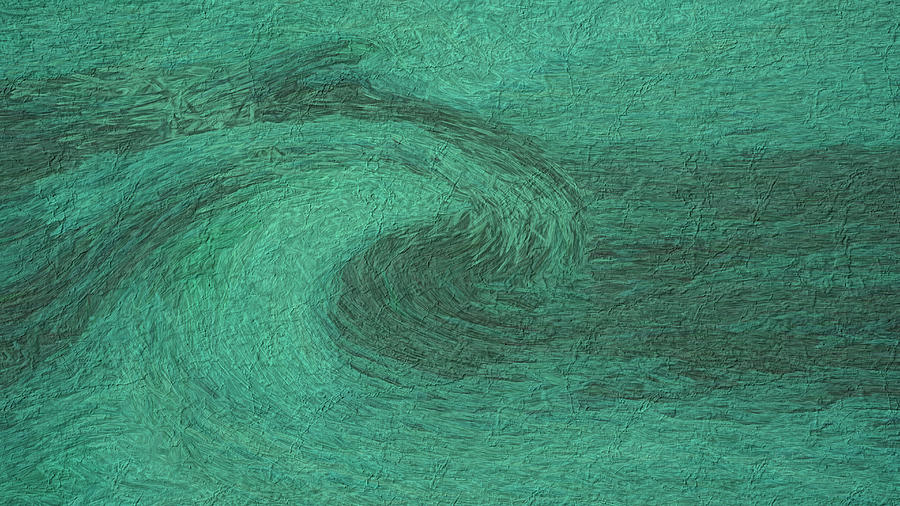 Wave Textured Digital Art by Bill Posner
