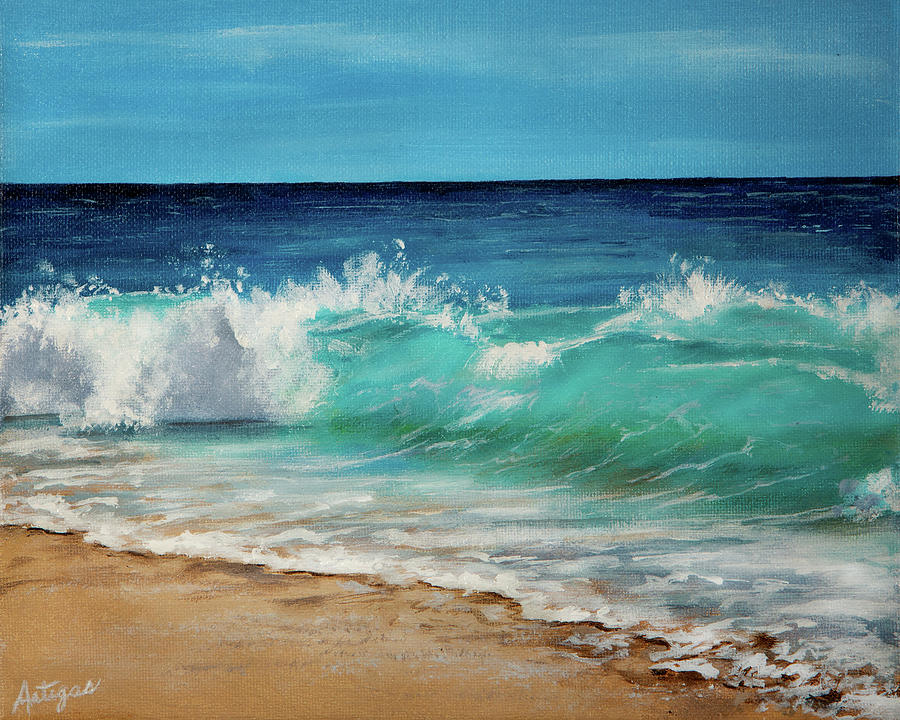 Wave Painting by Theresa Artigas - Fine Art America