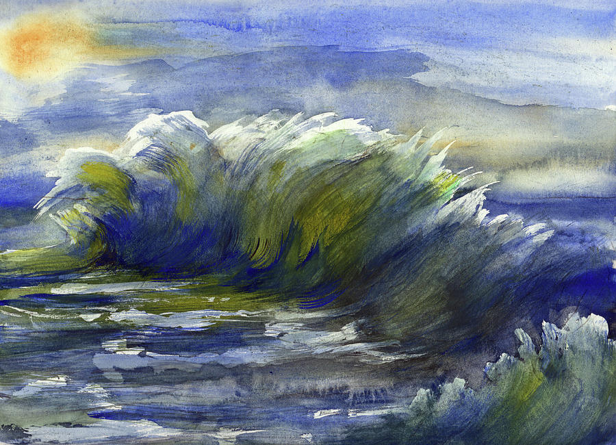 Wave Three Painting by Randy Sprout