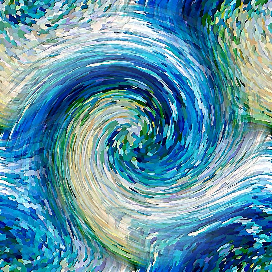 Wave to Van Gogh II Digital Art by David Manlove