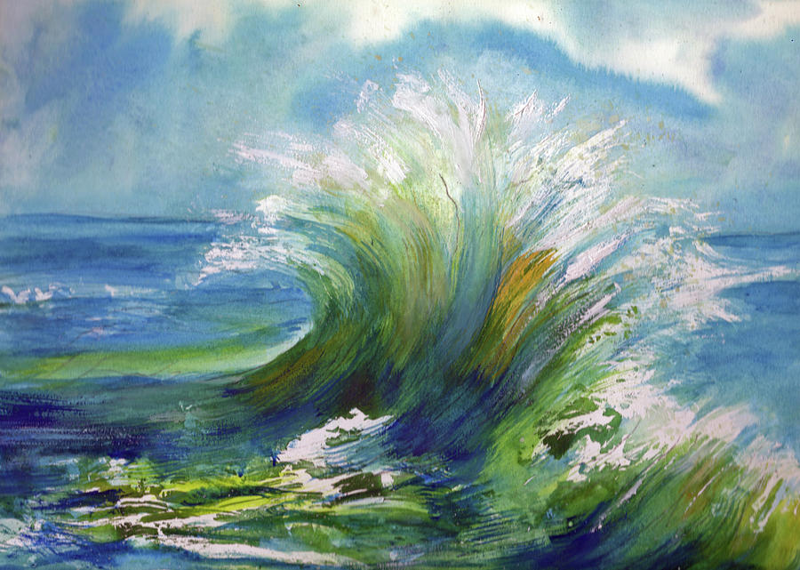 Wave Two Painting by Randy Sprout