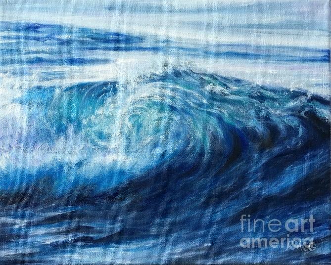 Wave Watch #8 Painting by Rose Mary Gates