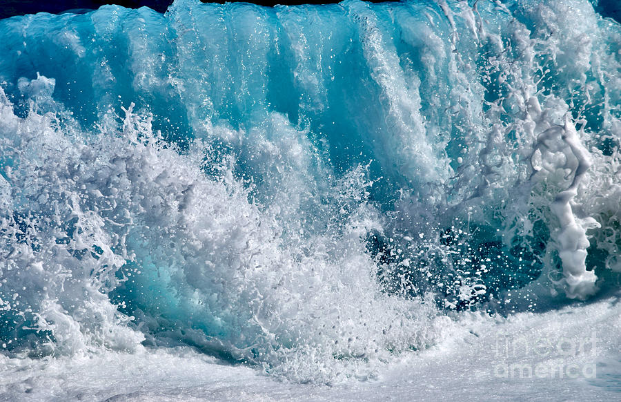 Wave Waterfall Crystal Blue Photograph by Debra Banks