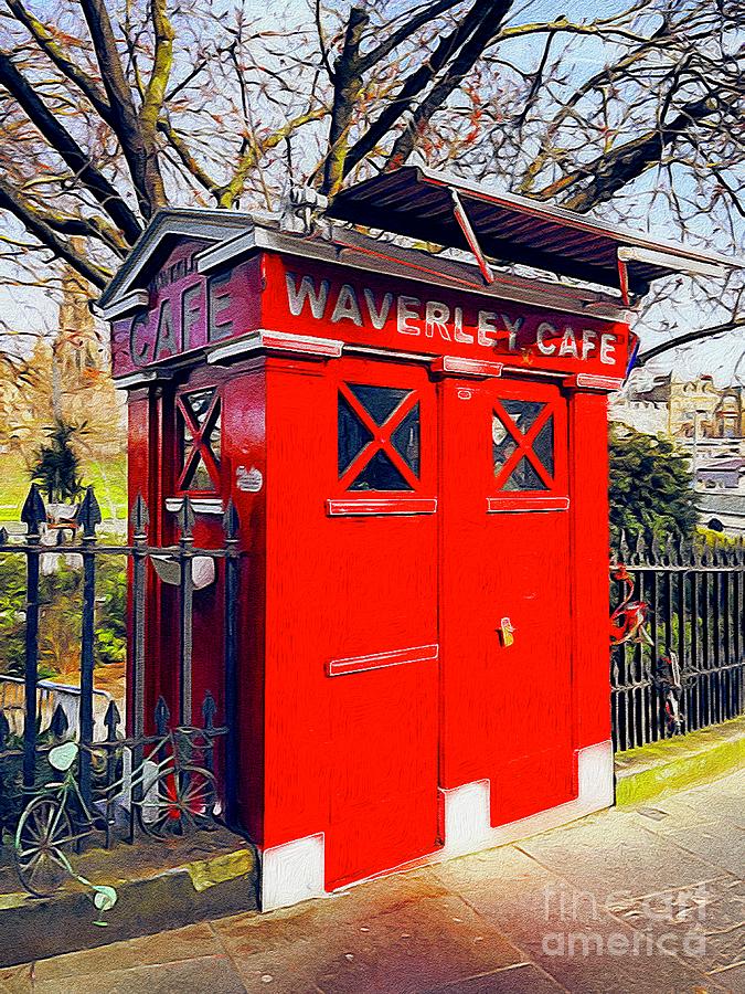 Waverley Cafe Market Street Edinburgh Digital Art Digital Art
