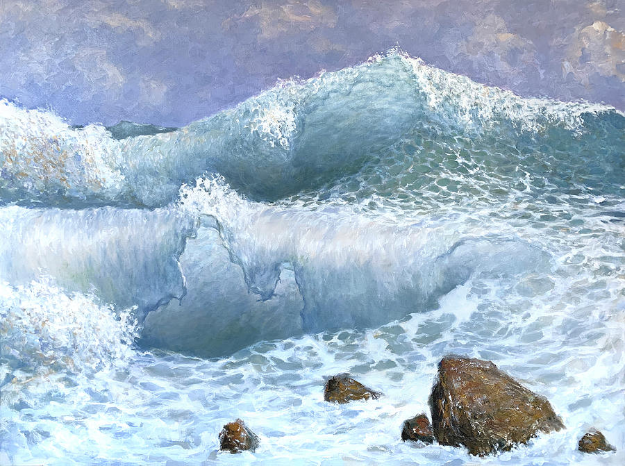 Waves 1 Painting by Valeriy Mavlo