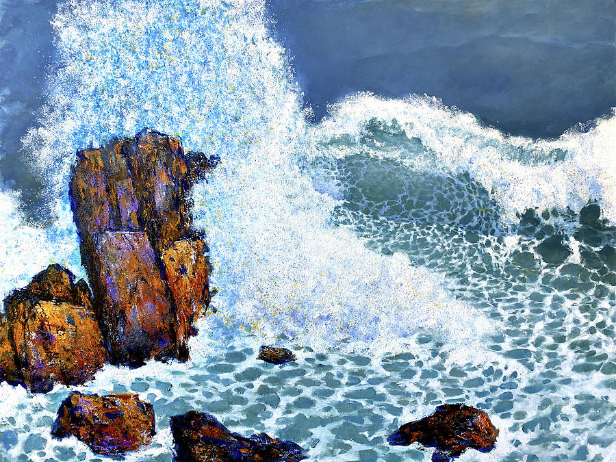 Waves 2 Painting by Valeriy Mavlo
