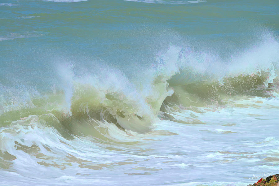 Waves Photograph by Alison Belsan Horton