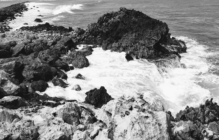 Waves and Waterfalls 1 Black and White Photograph by Jessica Lynne ...