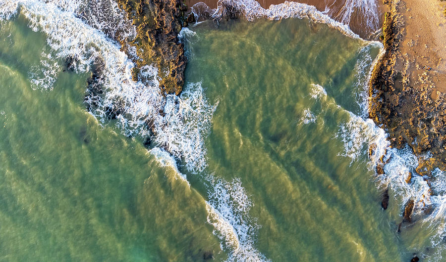 Waves from above Photograph by Mirko Chessari