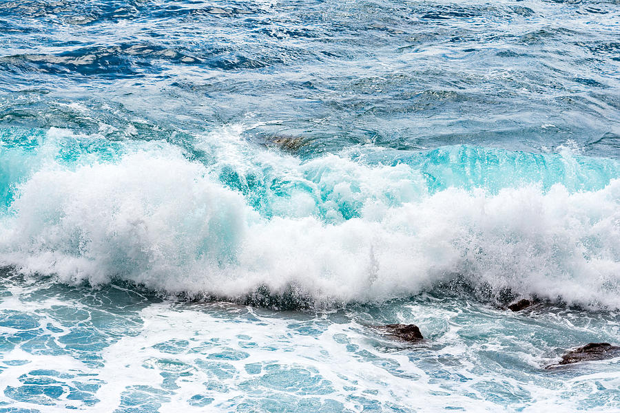 Waves in ocean Photograph by Peasac