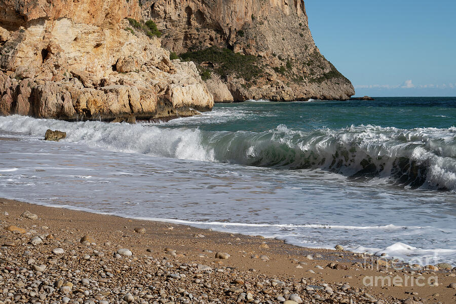 Foaming Waves Meet The Mediterranean Coast Photograph