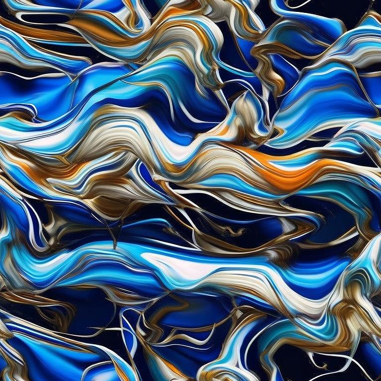 Waves of Blue Digital Art by Pamela Bloem - Fine Art America