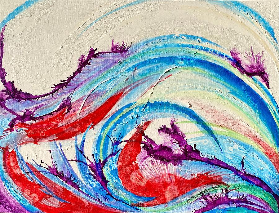 Waves of Glory Painting by Deb Brown Maher