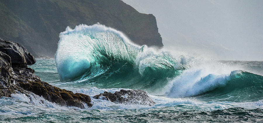 Waves of Kauai  Photograph by Jon Glaser