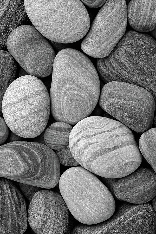Waves of Stone - Vertical BW Photograph by Kathi Mirto