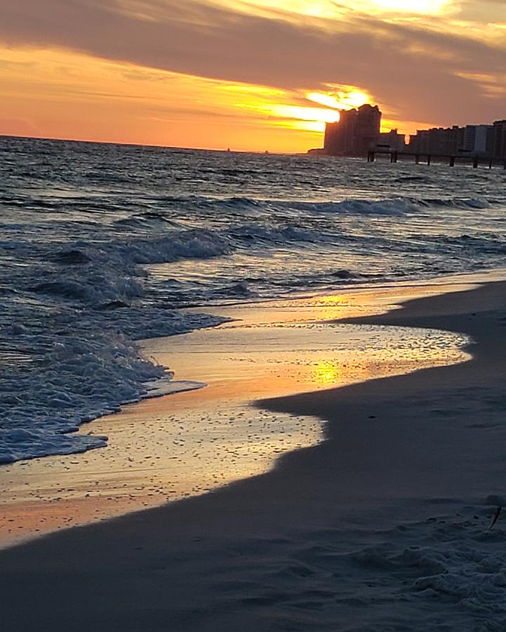 Waves painting the Sand Photograph by Gayle Miller - Fine Art America